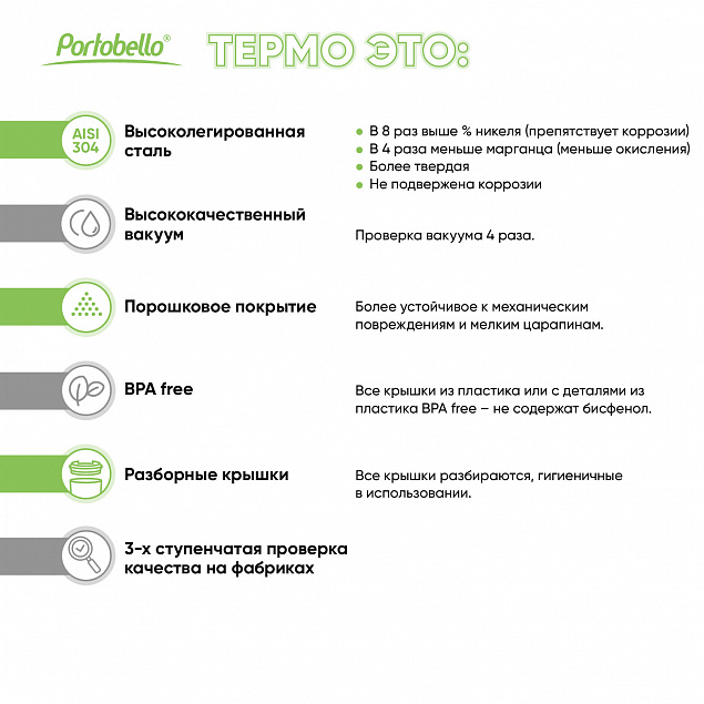 Термобутылка вакуумная герметичная Portobello, Fresco Neo, 500 ml, белая с логотипом в Сочи заказать по выгодной цене в кибермаркете AvroraStore